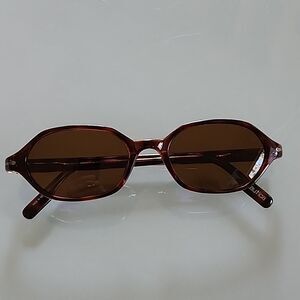 Nautica Slim Oval Tortoiseshell Polarized Sunglasses